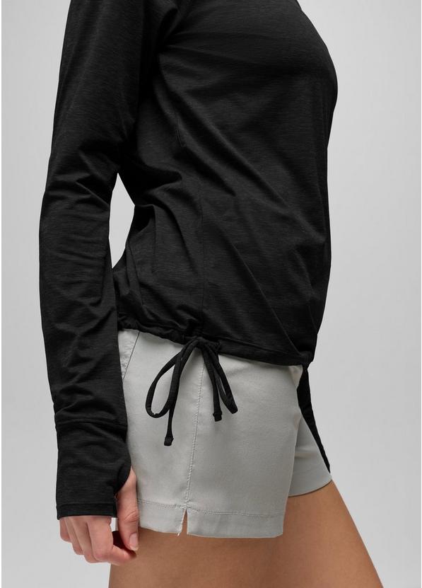 Eileen Cinch Long Sleeve Top, Color: Black, image 5