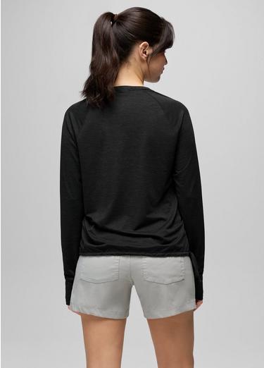 Eileen Cinch Long Sleeve Top, Color: Black, image 6