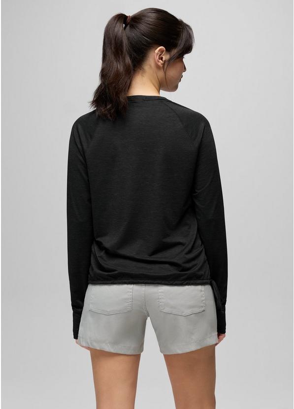 Eileen Cinch Long Sleeve Top, Color: Black, image 2