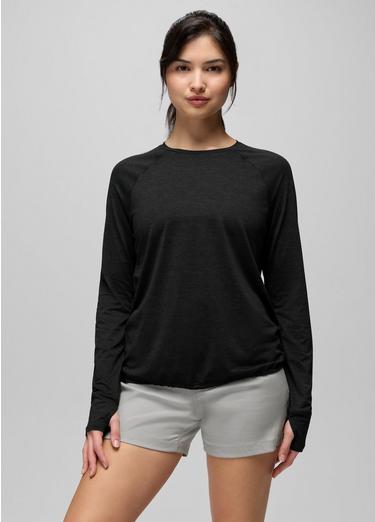 Eileen Cinch Long Sleeve Top, Color: Black, image 5
