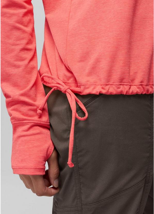 Eileen Cinch Long Sleeve Top, Color: Guava Pop, image 5