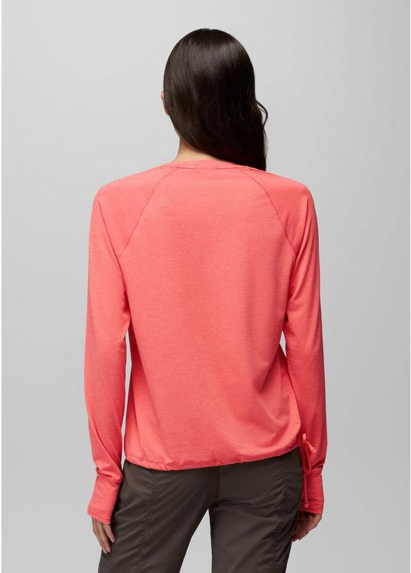 Eileen Cinch Long Sleeve Top, Color: Guava Pop, image 2