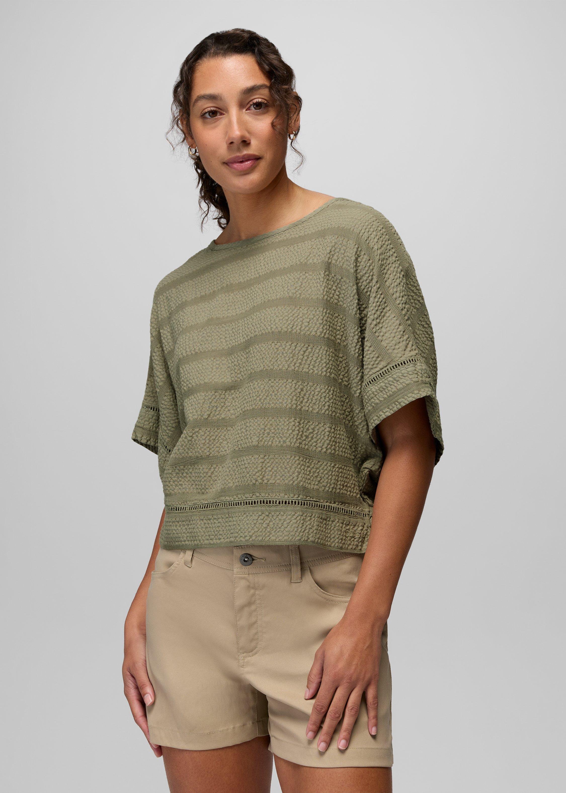 Womens prAna Ocean Hills Top - Sage