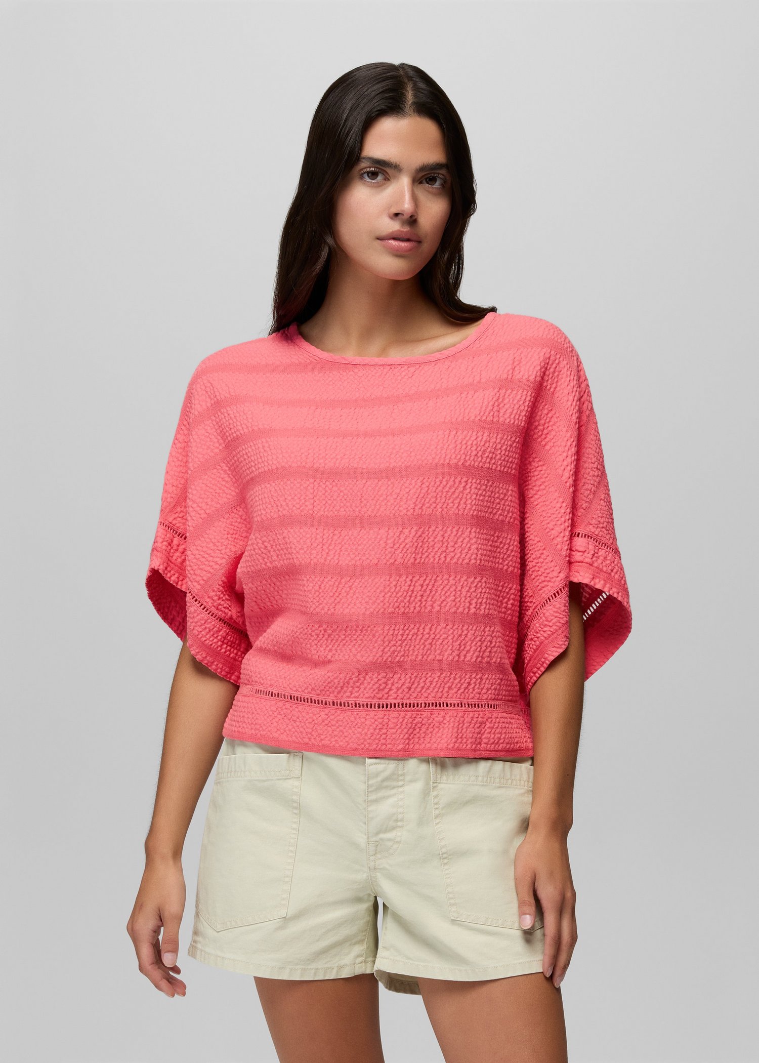 Womens prAna Ocean Hills Top - Guava