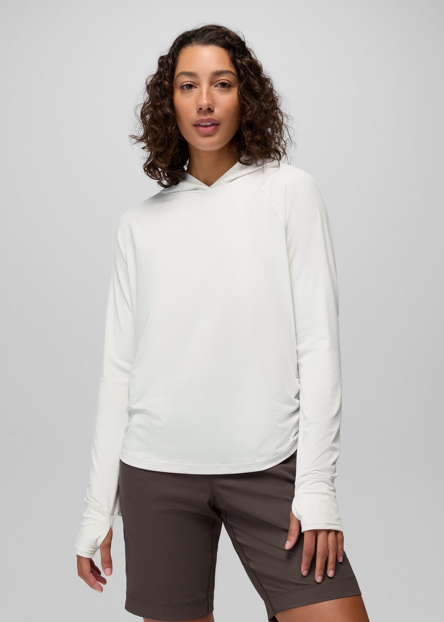Womens prAna Eileen Hoodie - Soft White