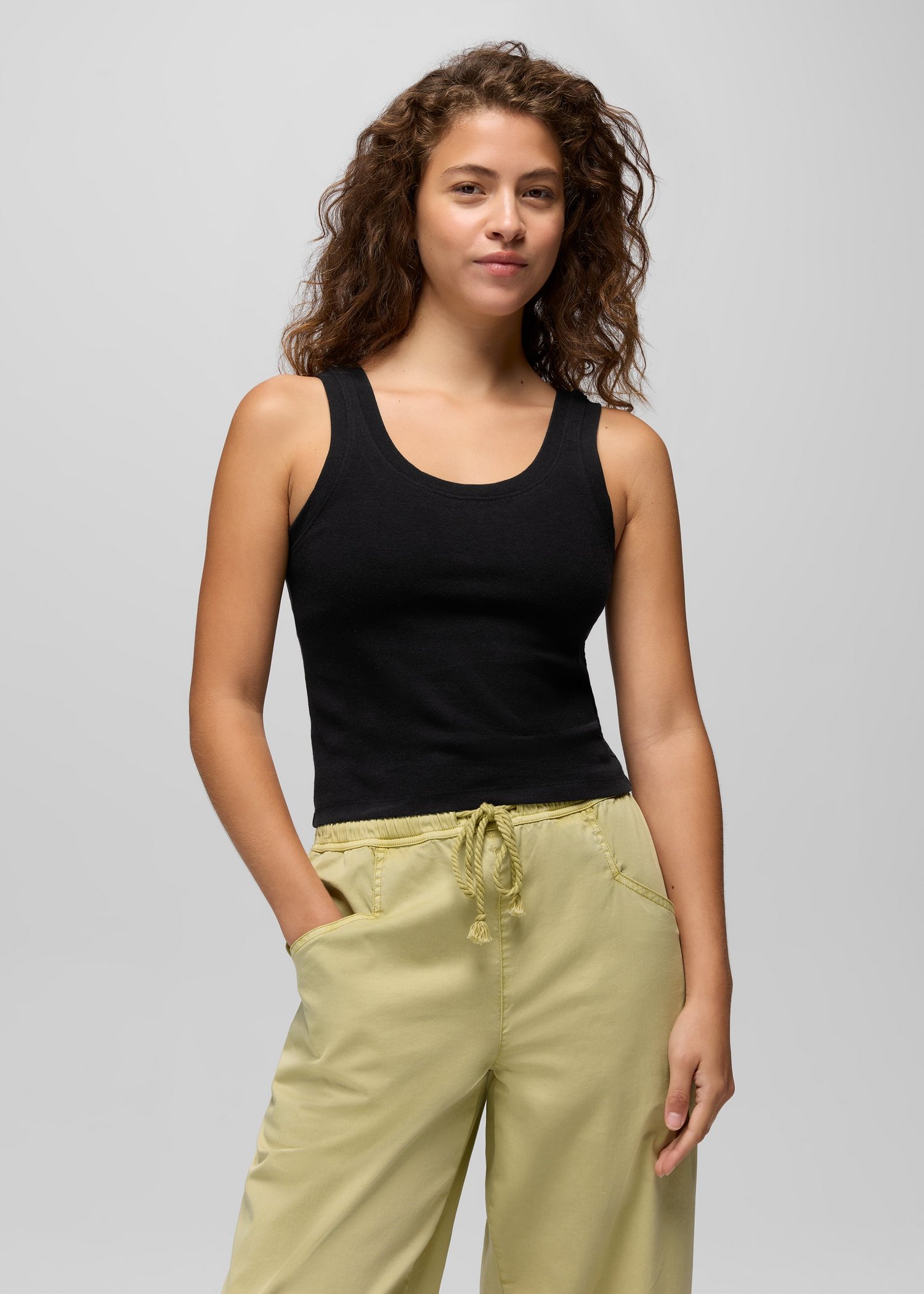 Womens prAna Lotus Tank Top - Black