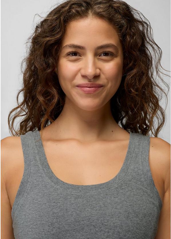Lotus Tank Top, Color: Heather Grey, image 3