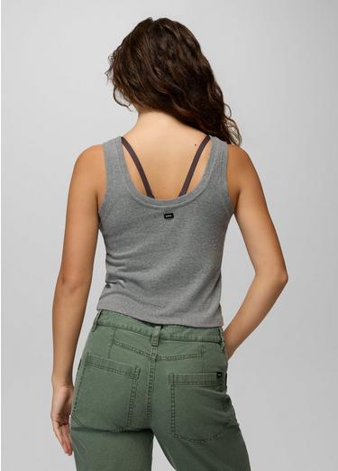 Lotus Tank Top, Color: Heather Grey, image 16