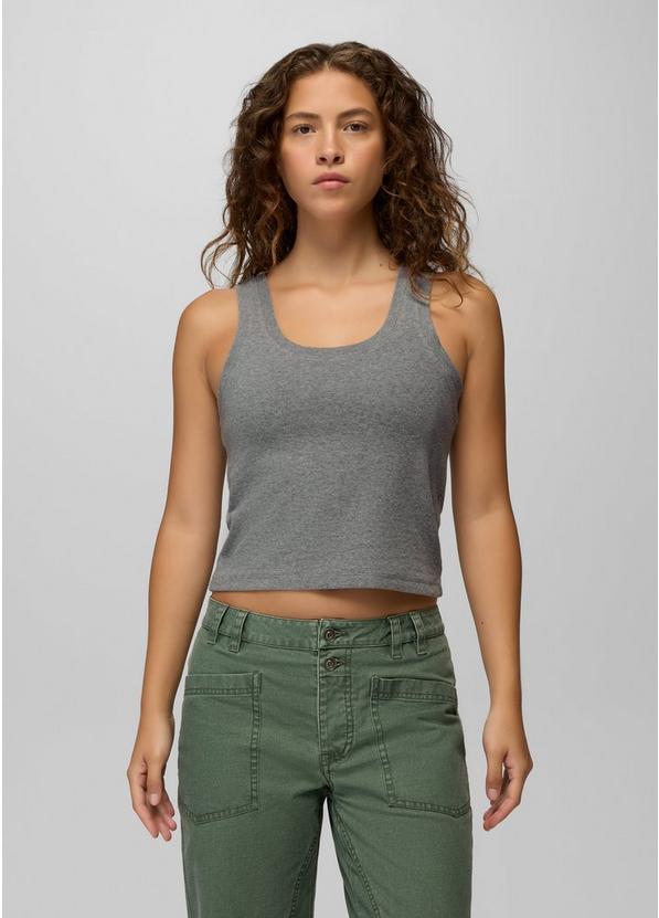 Lotus Tank Top, Color: Heather Grey, image 1