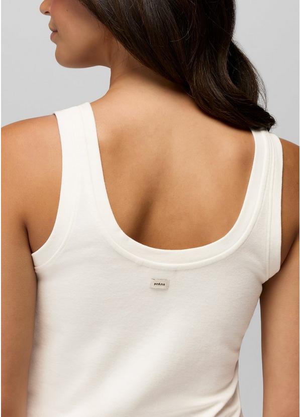 Lotus Tank Top, Color: Soft White, image 5