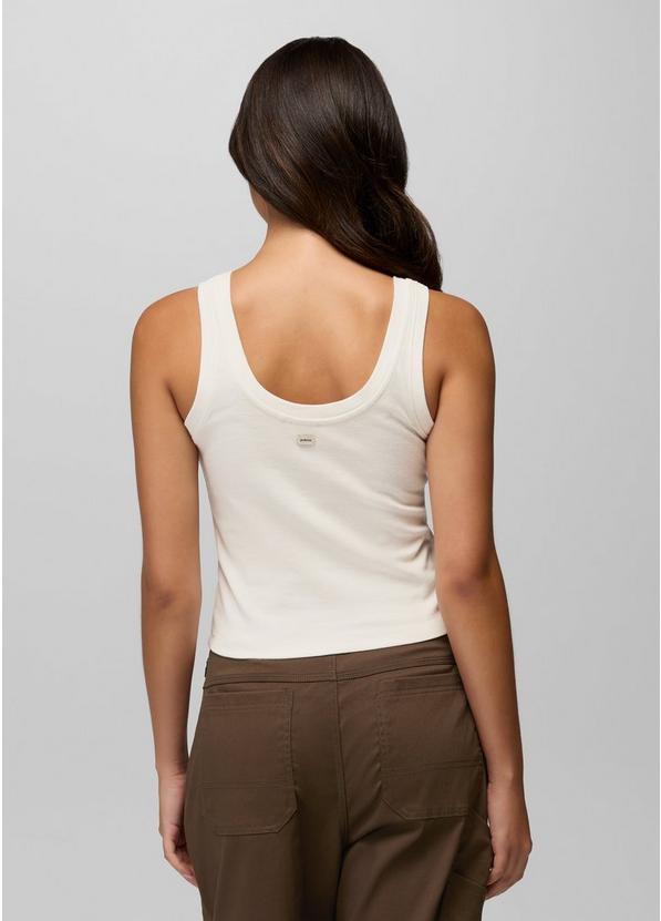 Lotus Tank Top, Color: Soft White, image 2