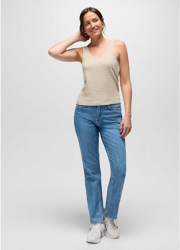 Lotus Tank Top, Color: Stone Stripe, image 5