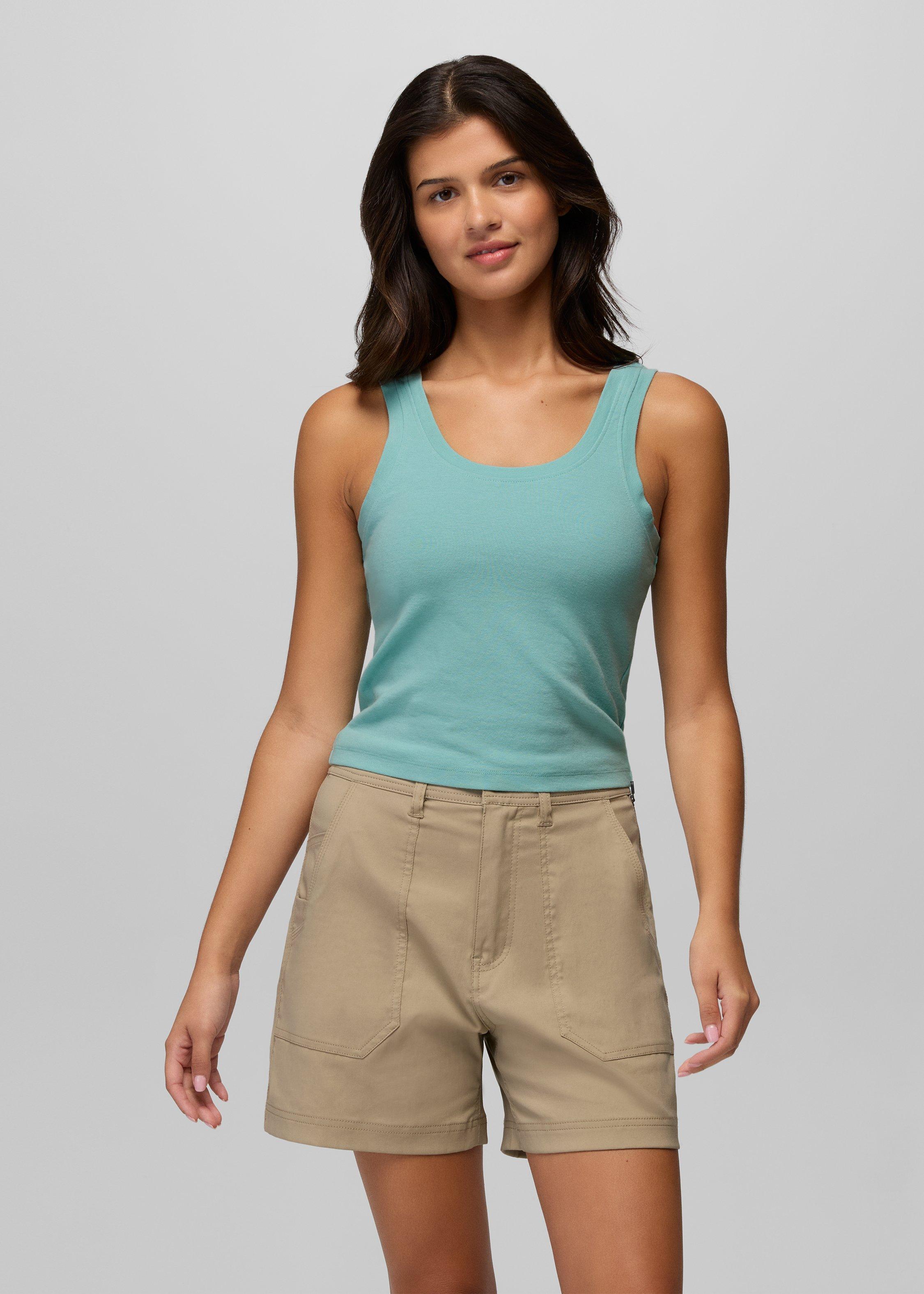 Womens prAna Lotus Tank Top - Sea Glass