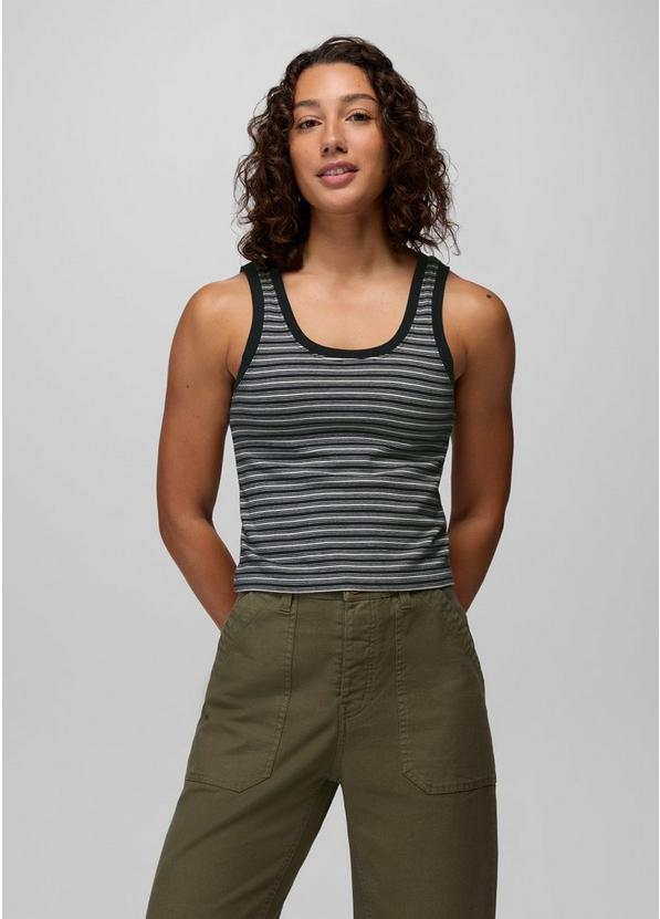 Lotus Tank Top, Color: Nautical Stripe, image 1