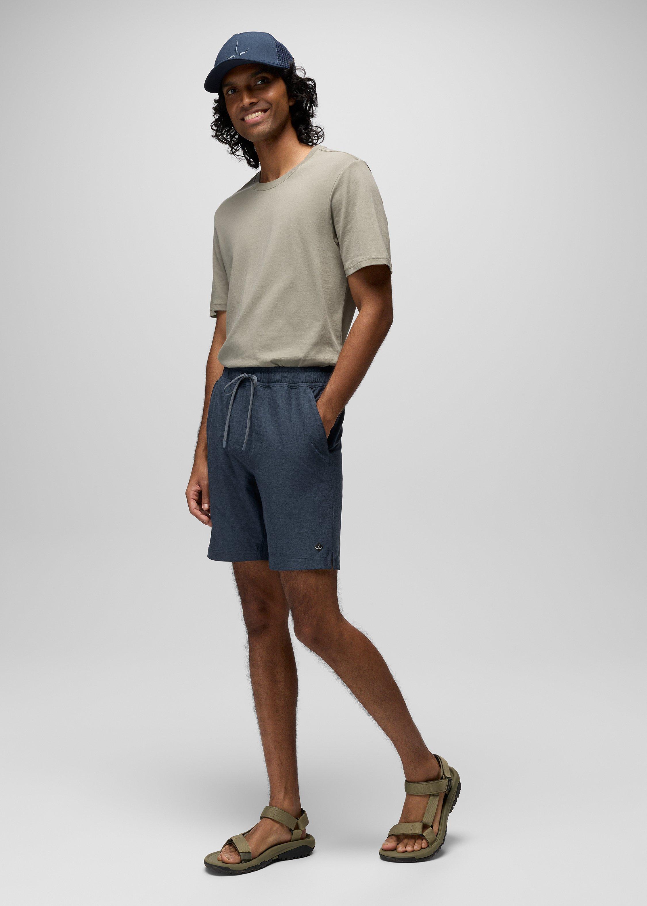 Mens prAna Altitude Tracker Light Short - Nautical Heather