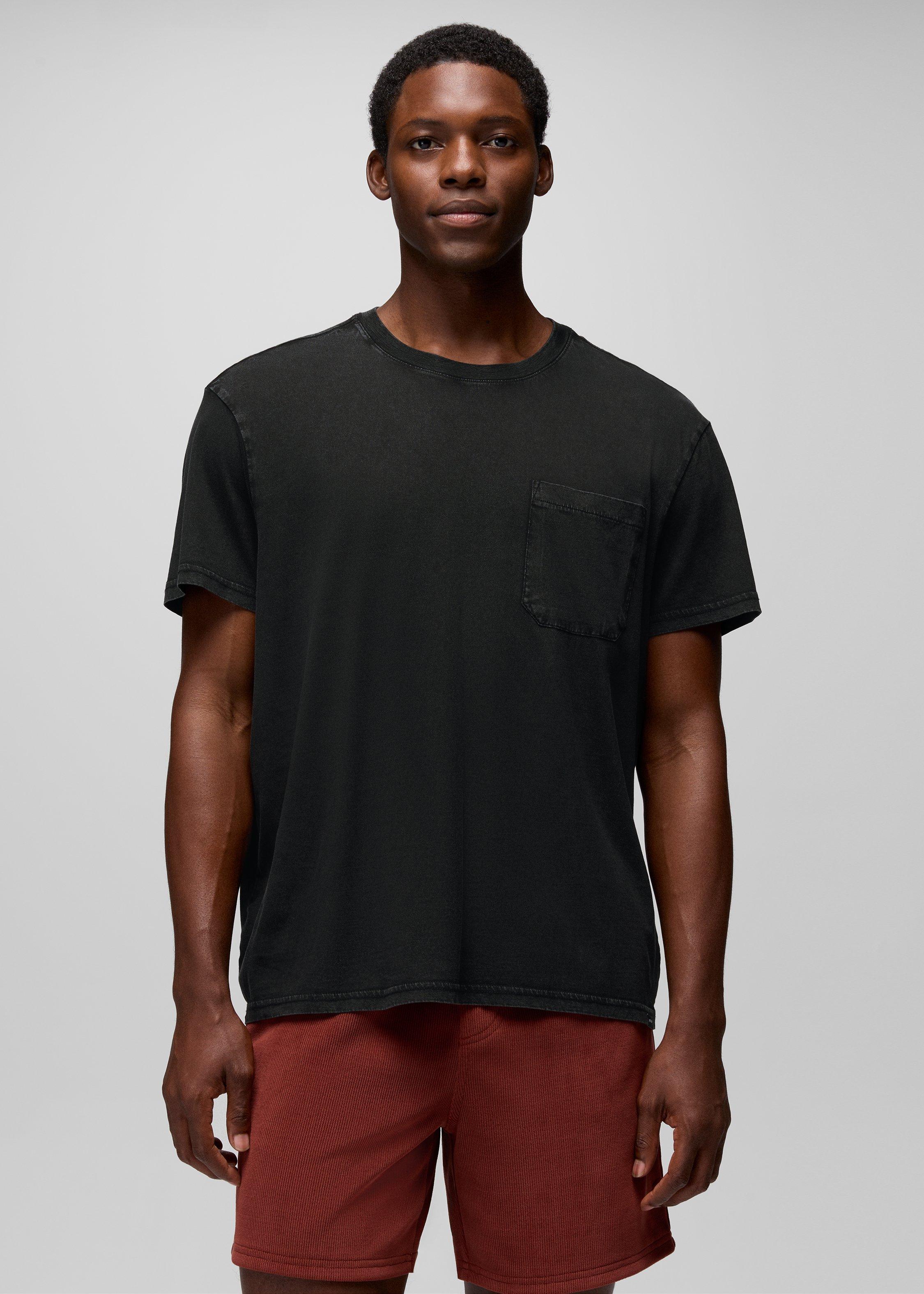 Mens prAna Everyday Pocket Short Sleeve Tee - Black