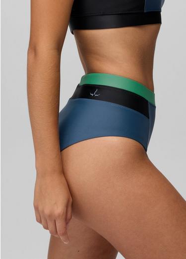 Baja Bound High Rise Swim Bottom, Color: Bluff Blue, image 4
