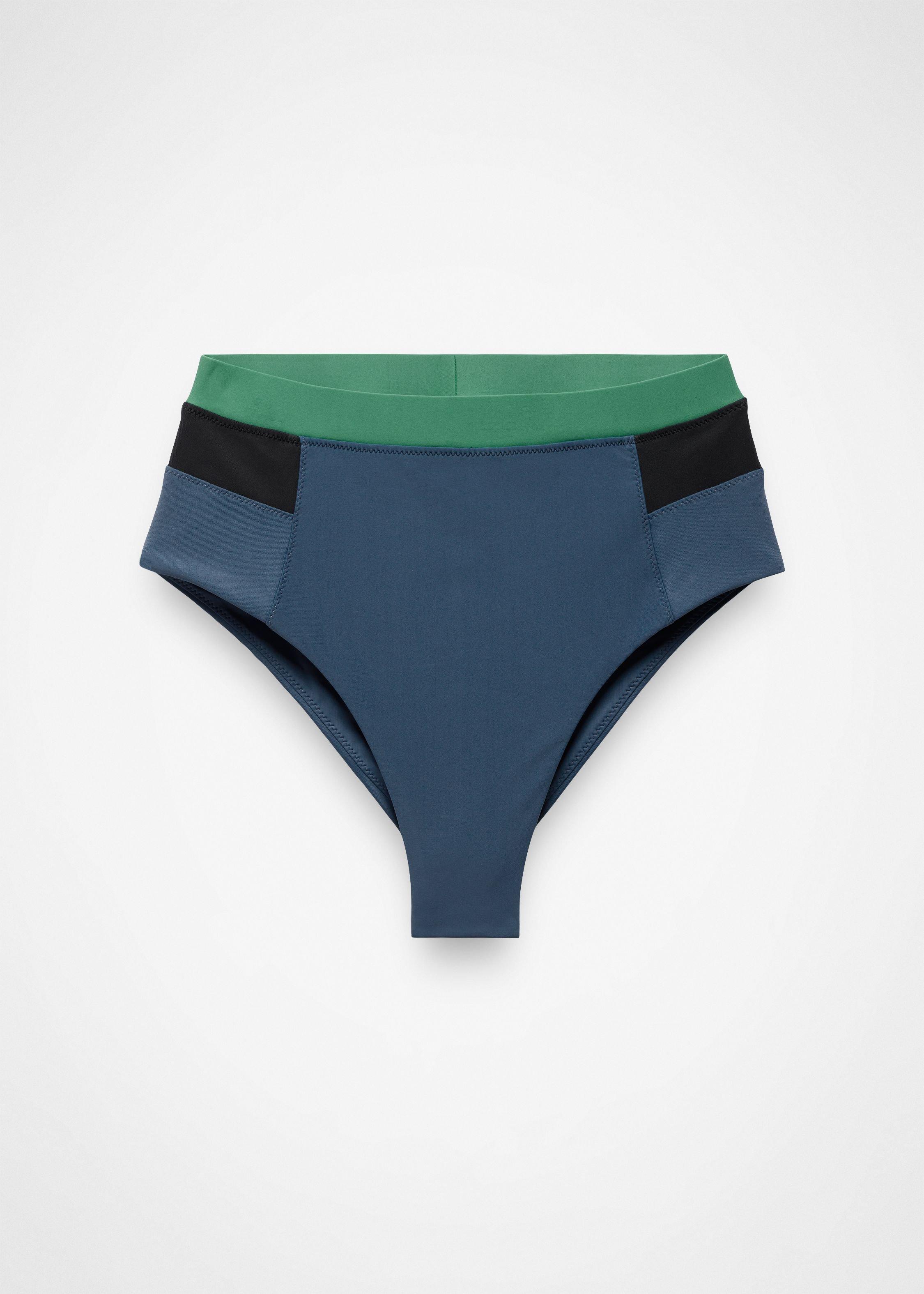 Womens prAna Baja Bound High Rise Swim Bottom - Bluff Blue
