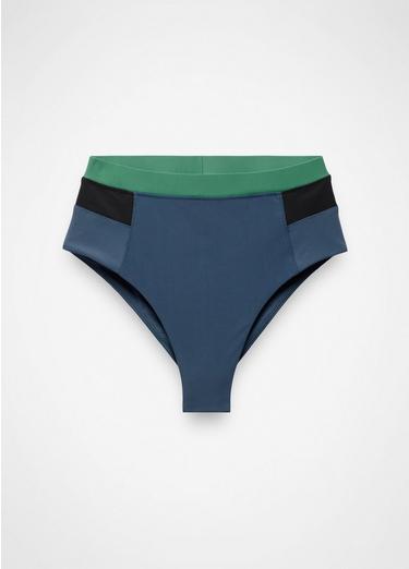 Baja Bound High Rise Swim Bottom, Color: Bluff Blue, image 1