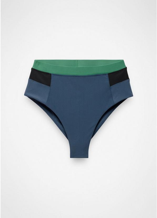 Baja Bound High Rise Swim Bottom, Color: Bluff Blue, image 1