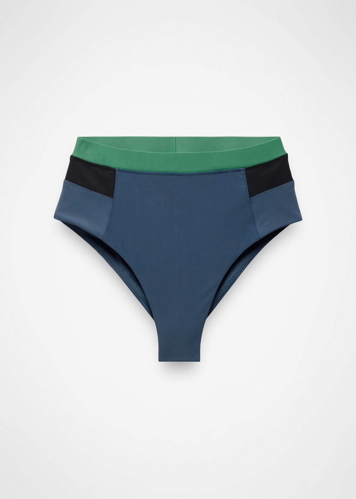 Womens prAna Baja Bound High Rise Swim Bottom - Bluff Blue