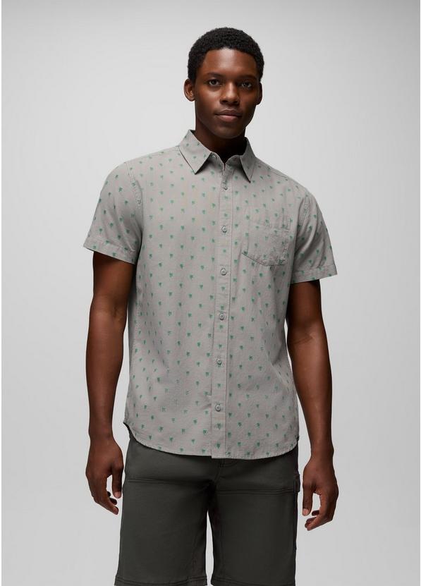 Metador Short Sleeve Shirt, Color: Sterling Palm Trees, image 1
