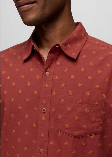 Metador Short Sleeve Shirt, Color: Red Ochre Octopus, image 7