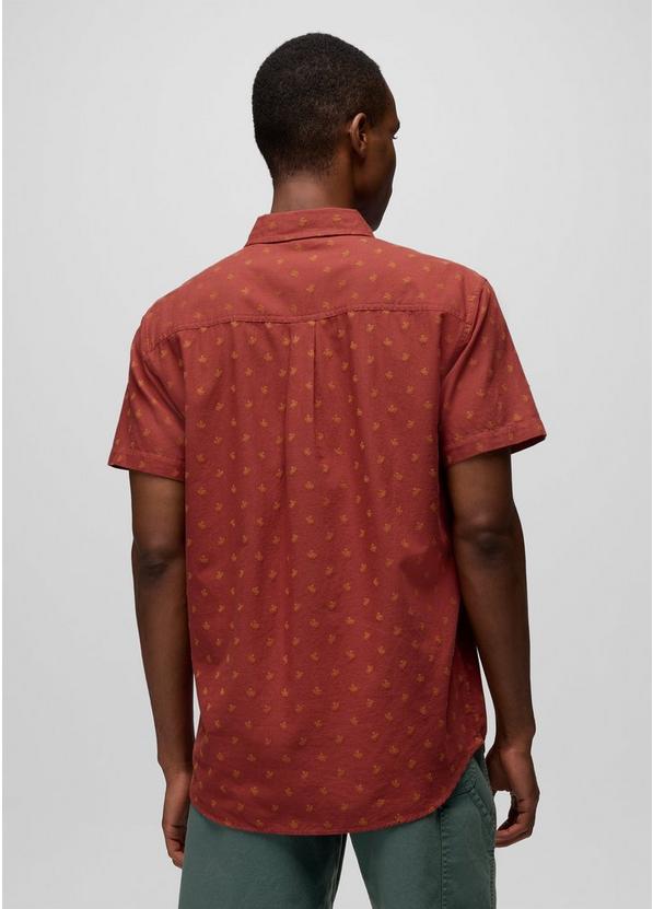 Metador Short Sleeve Shirt, Color: Red Ochre Octopus, image 2