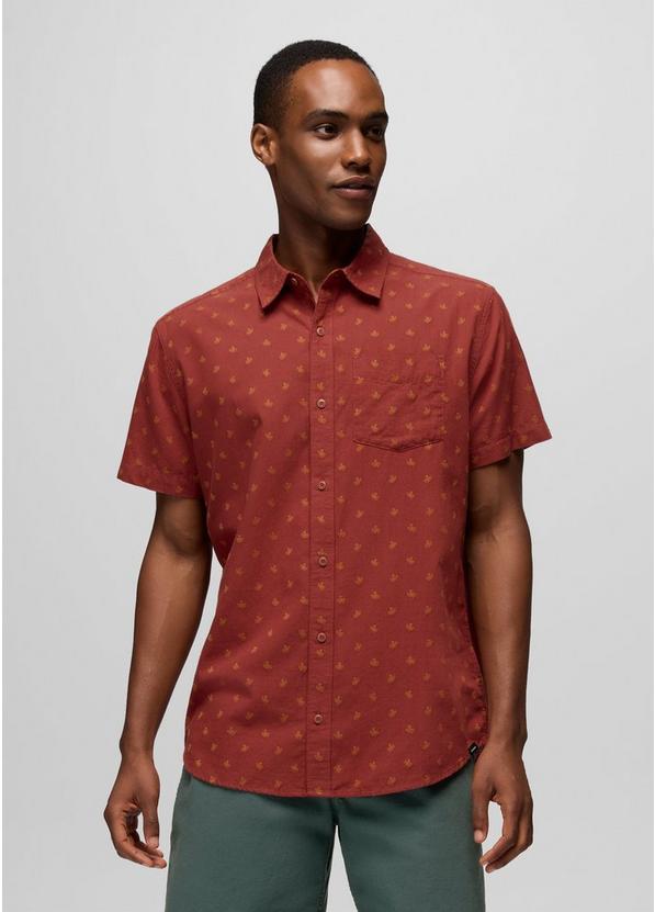 Metador Short Sleeve Shirt, Color: Red Ochre Octopus, image 1