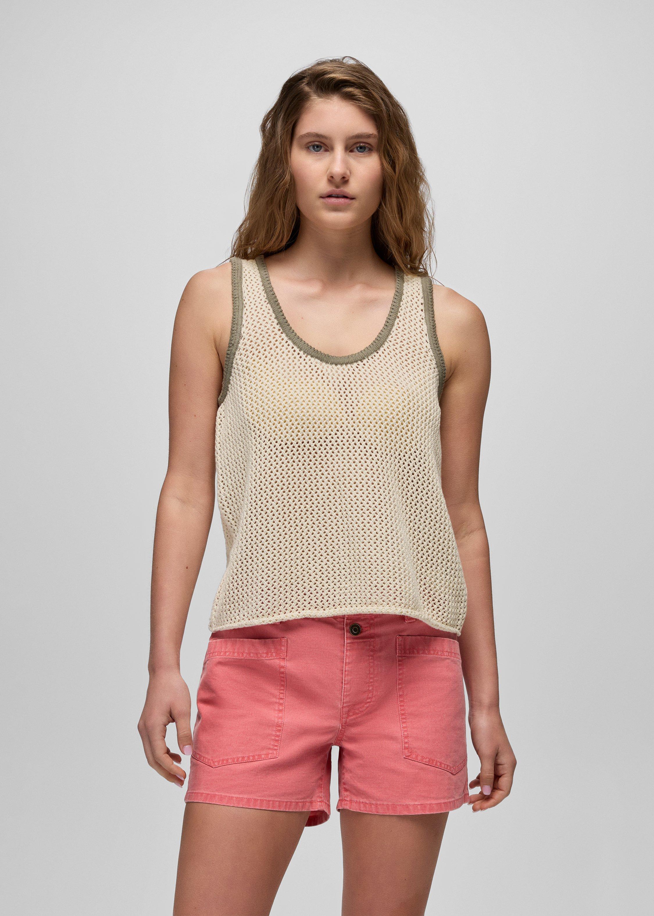 Womens prAna Spring Awakening Tank - Beach Pebble
