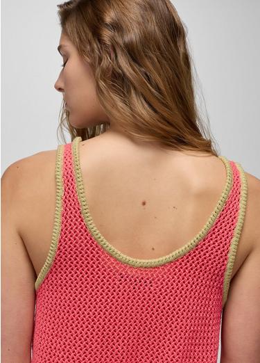 Spring Awakening Tank, Color: Guava, image 8