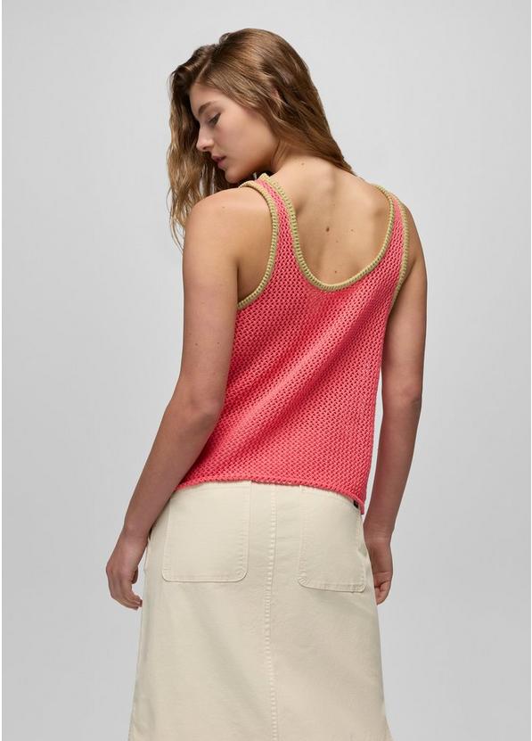 Spring Awakening Tank, Color: Guava, image 2