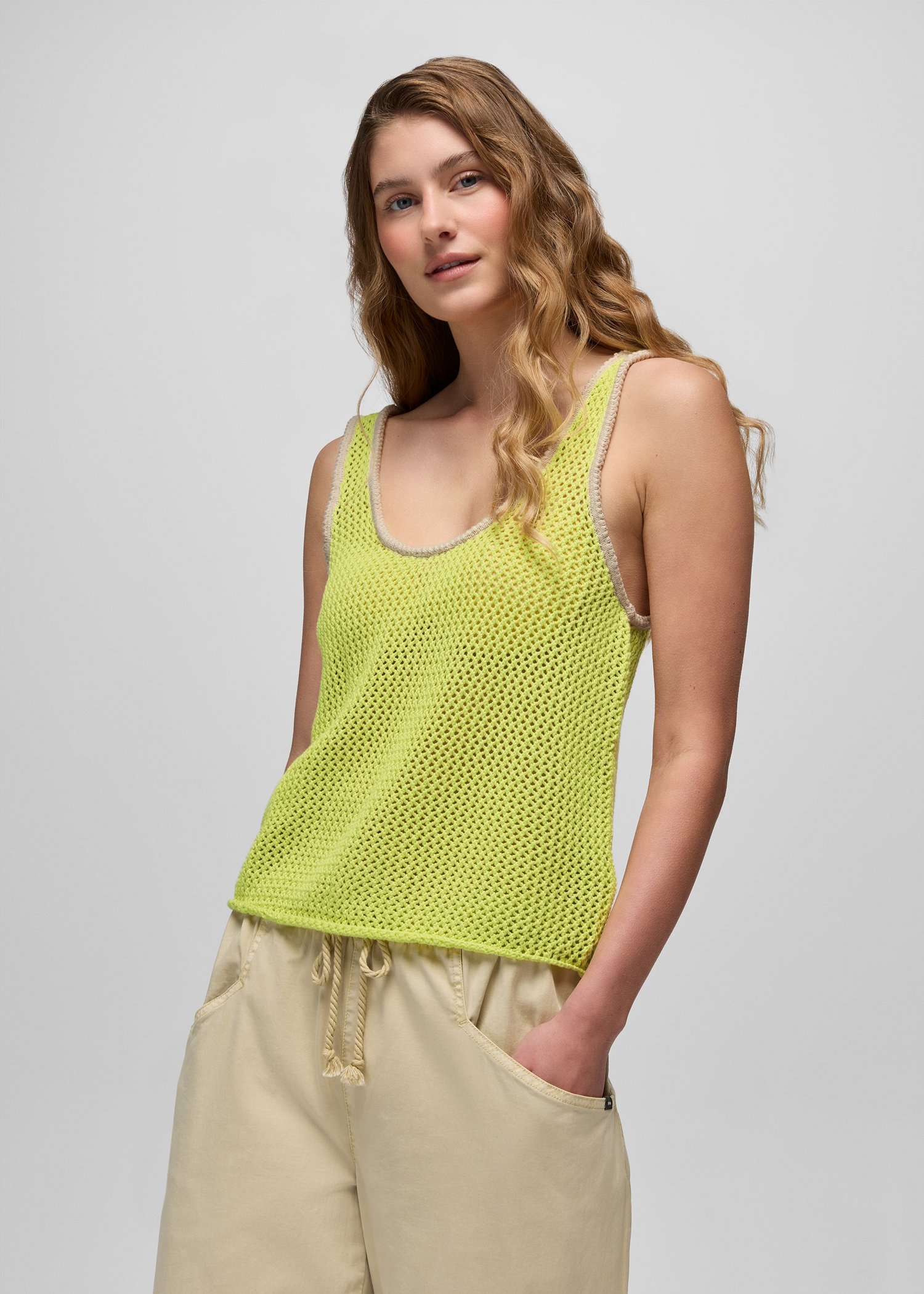 Womens prAna Spring Awakening Tank - Gecko Pop