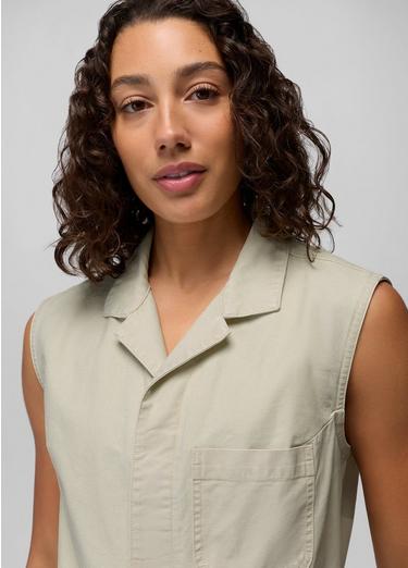 Suton Romper, Color: Beach Pebble, image 7