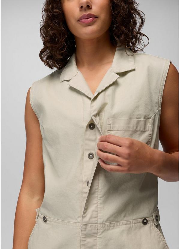 Suton Romper, Color: Beach Pebble, image 6