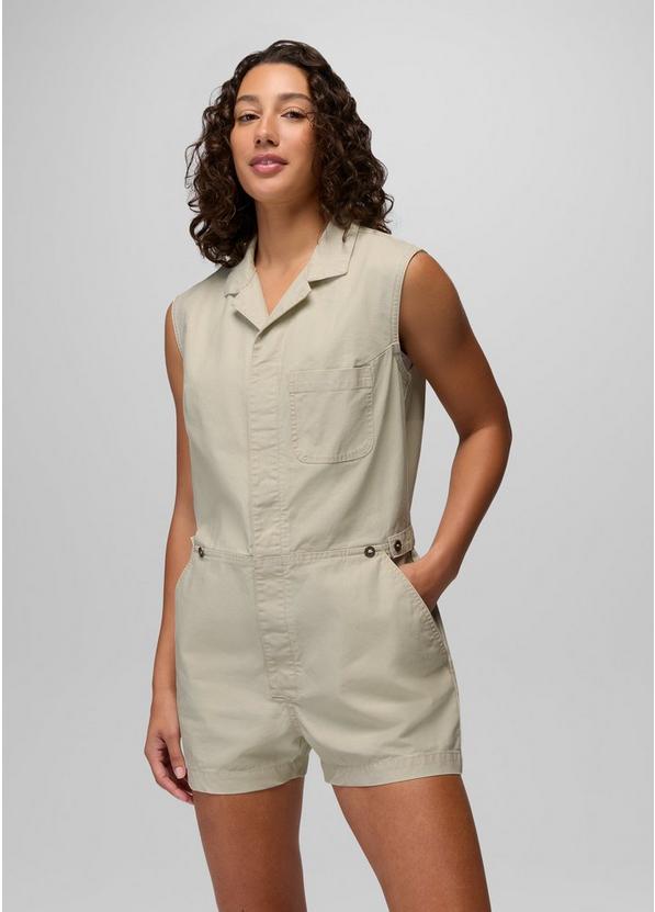 Suton Romper, Color: Beach Pebble, image 1