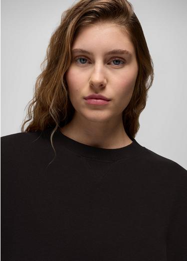 DreamTerry Crew Sweatshirt, Color: Black, image 3