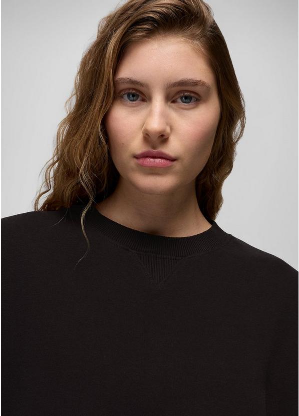 DreamTerry Crew Sweatshirt, Color: Black, image 3