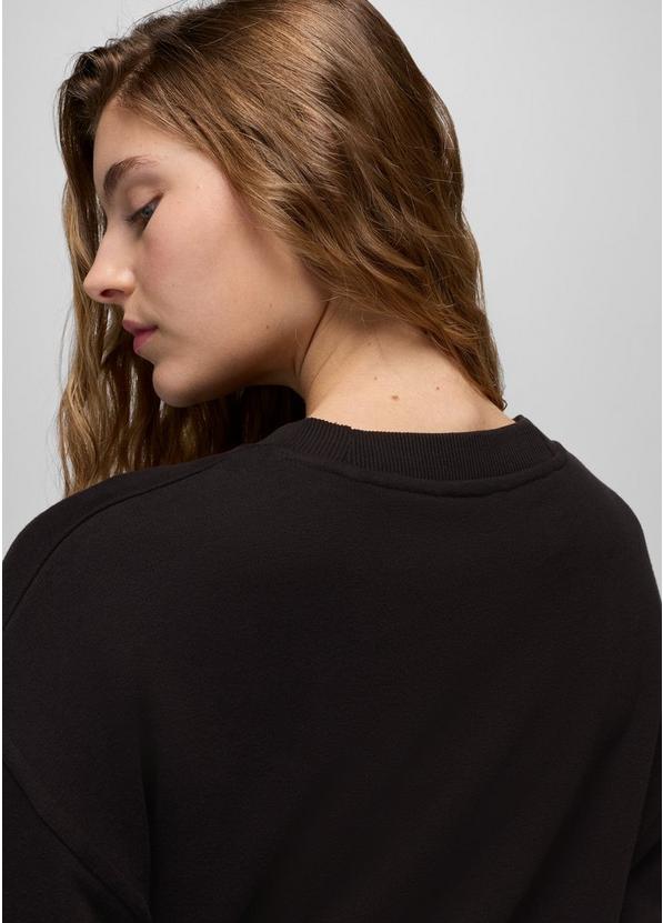 DreamTerry Crew Sweatshirt, Color: Black, image 4