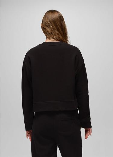 DreamTerry Crew Sweatshirt, Color: Black, image 2