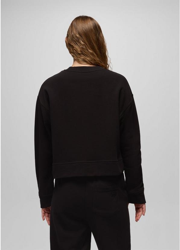 DreamTerry Crew Sweatshirt, Color: Black, image 2