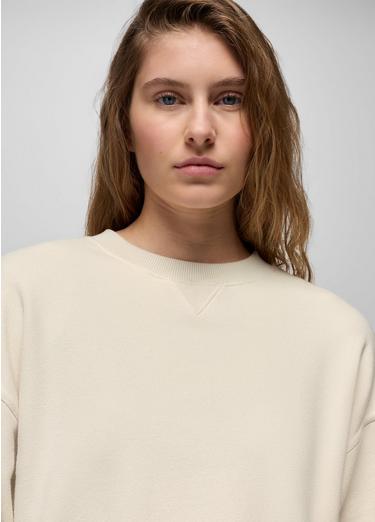 DreamTerry Crew Sweatshirt, Color: Beach Pebble, image 3