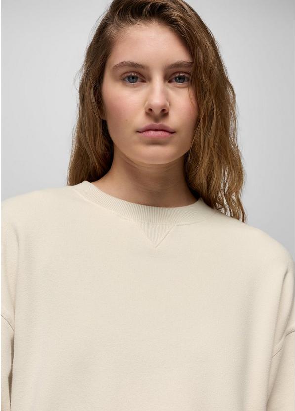 DreamTerry Crew Sweatshirt, Color: Beach Pebble, image 3