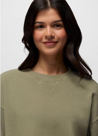 DreamTerry Crew Sweatshirt, Color: Sage, image 3