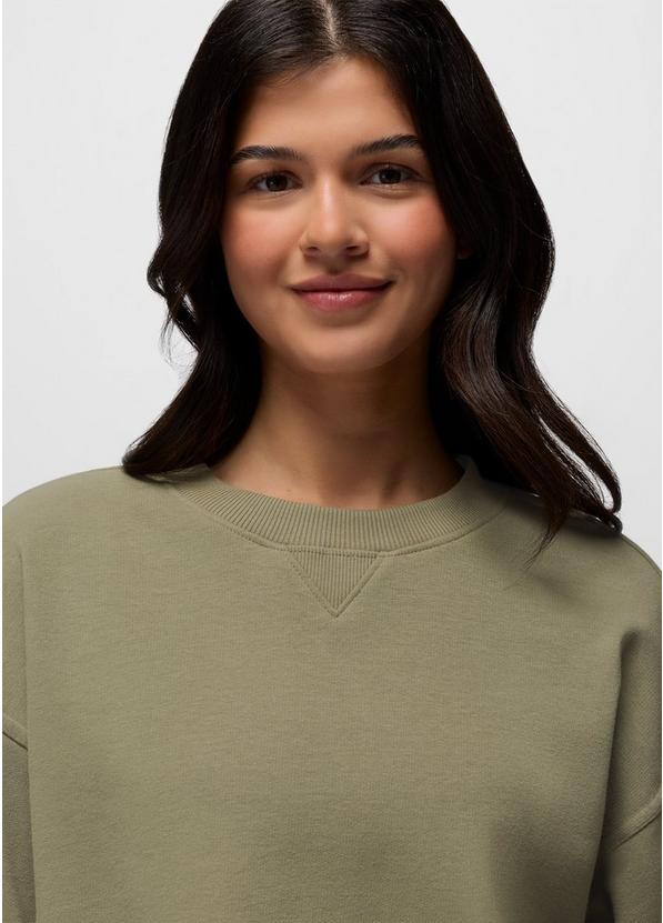 DreamTerry Crew Sweatshirt, Color: Sage, image 3