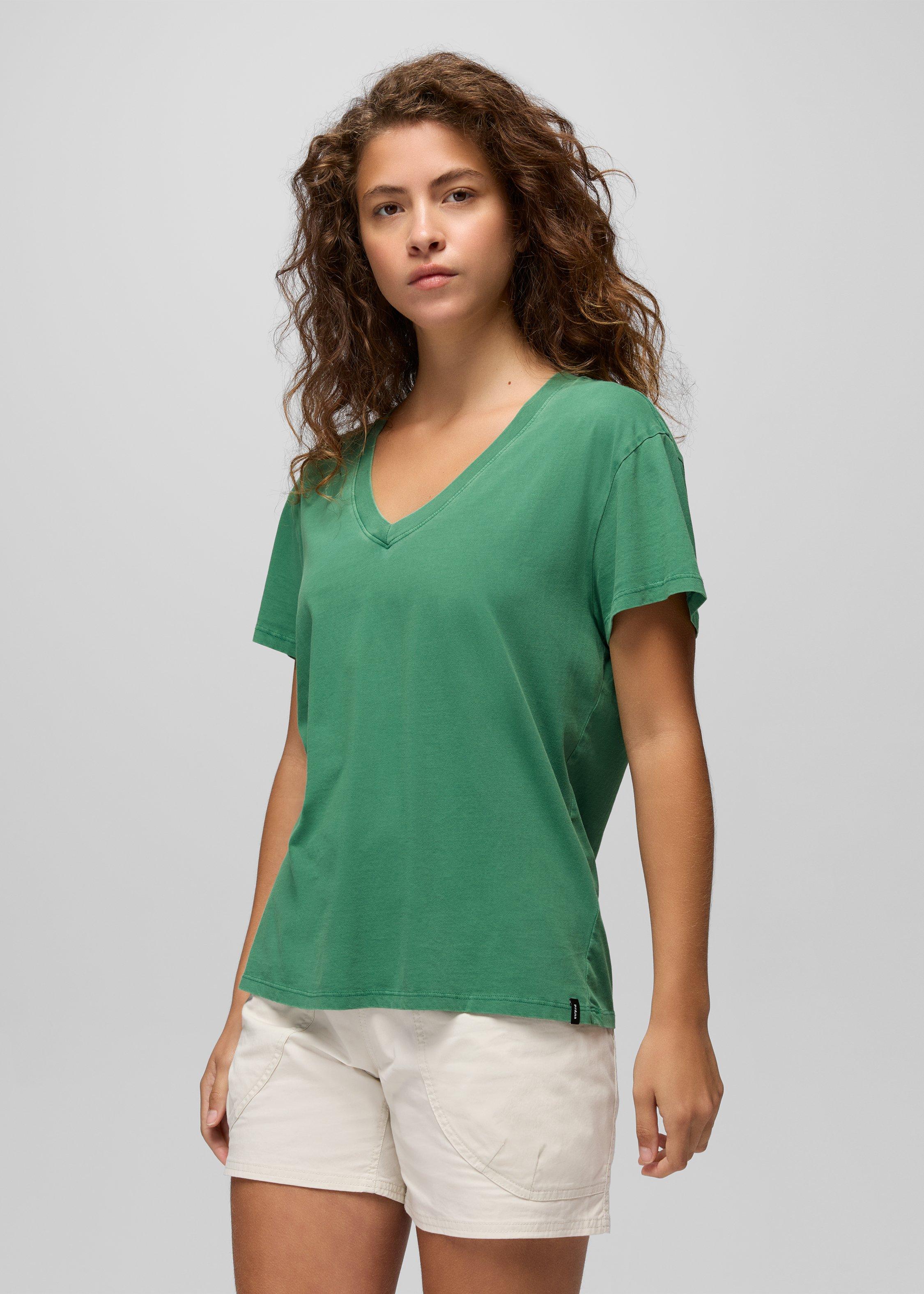 Womens prAna Everyday V-Neck Tee - Jade
