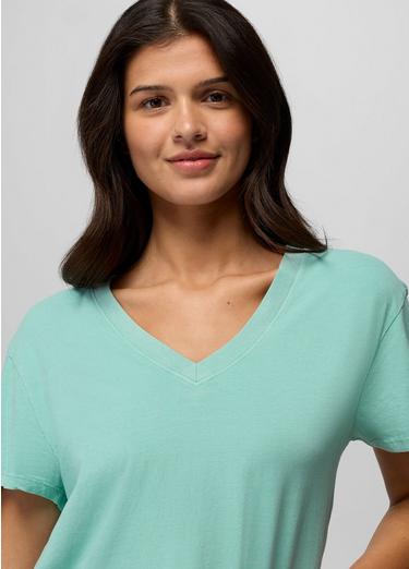 Everyday V-Neck Tee, Color: Sea Glass, image 3