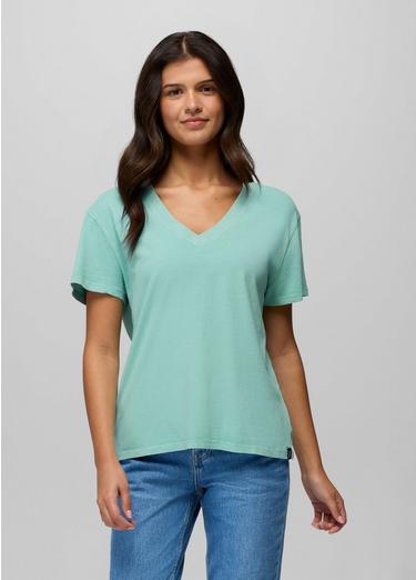 Everyday V-Neck Tee, Color: Sea Glass, image 1