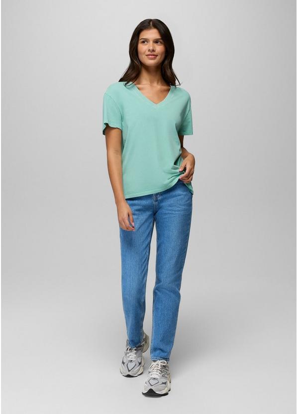 Everyday V-Neck Tee, Color: Sea Glass, image 4