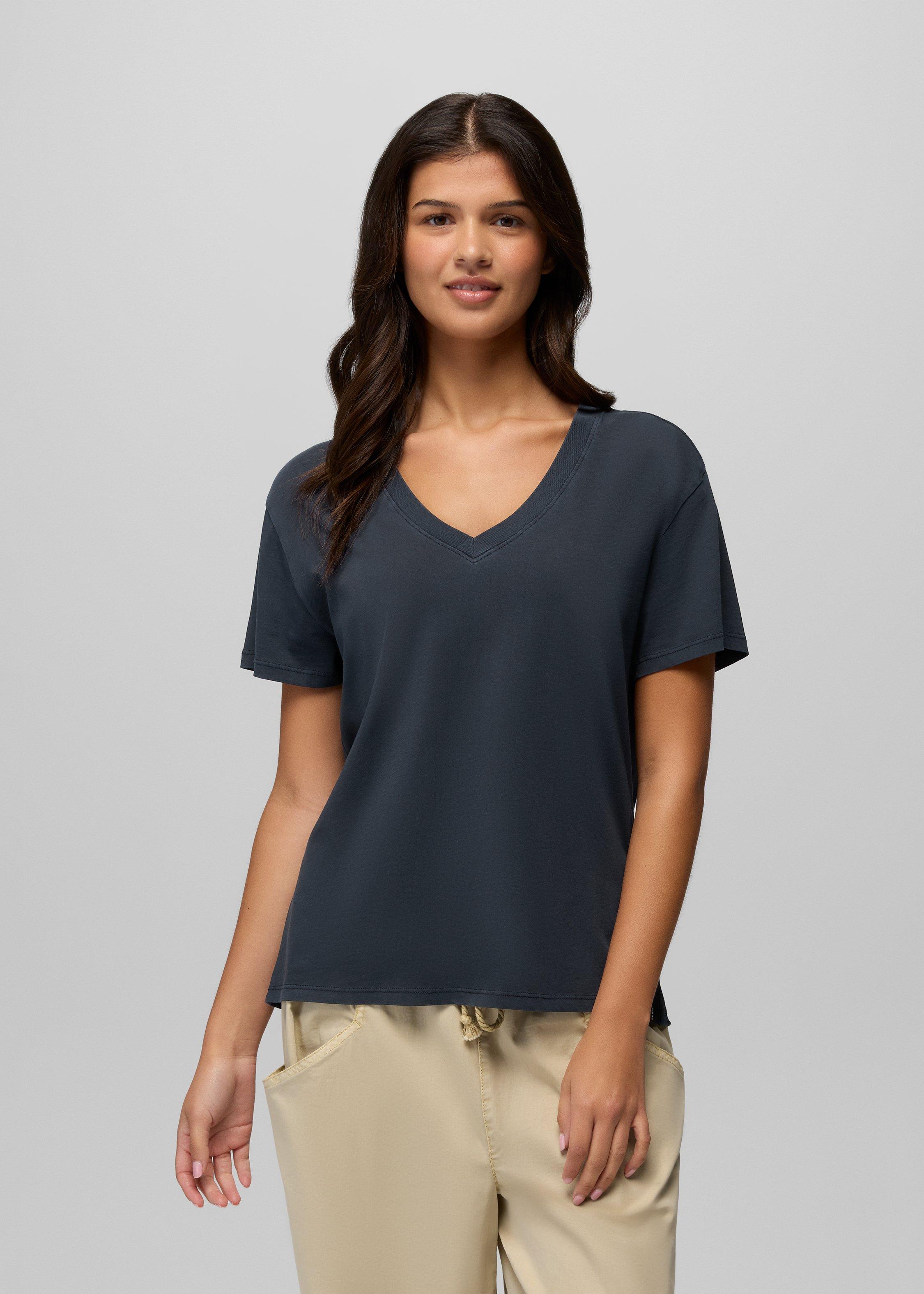 Womens prAna Everyday V-Neck Tee - Nautical